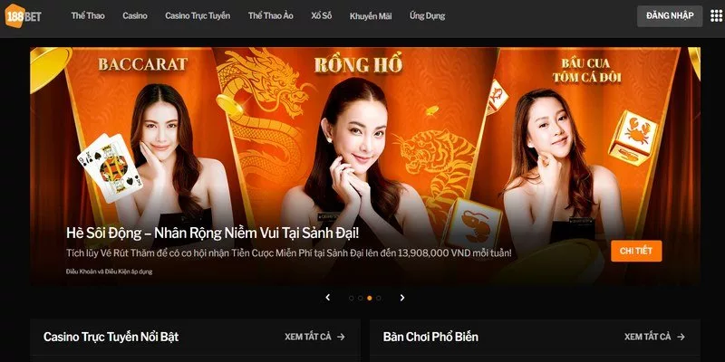 Siêu phẩm game bài 3D tại 188bet